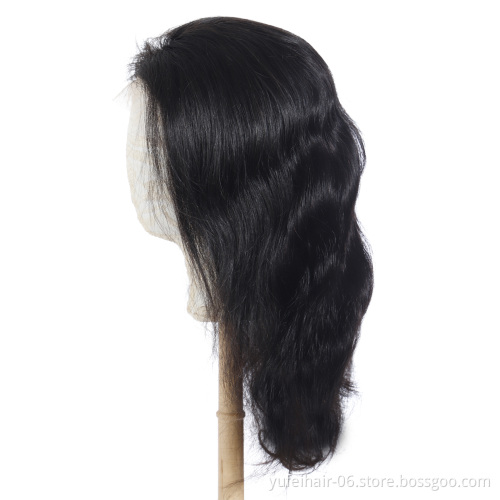 Wholesale 360 lace wig brazilian virgin human hair wig grade 8a 10a straight wig for black women